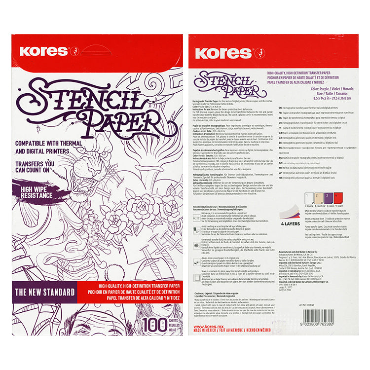 Kores 8.5x11 Stencil Transfer Paper