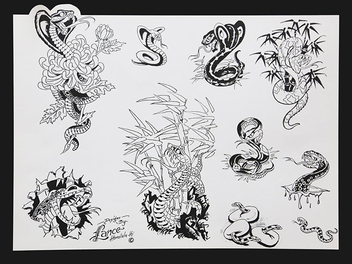 Original Lance McLain Flash Sheets (Set of 9)