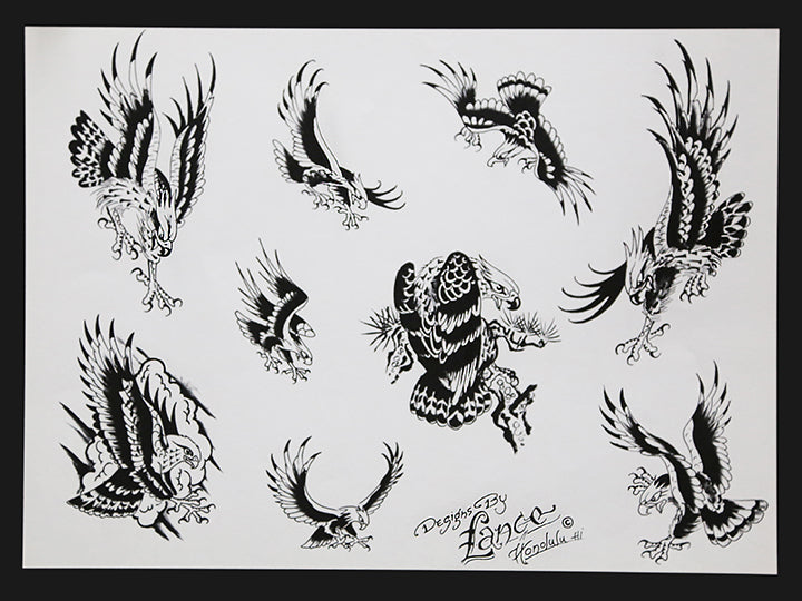 Original Lance McLain Flash Sheets (Set of 9)