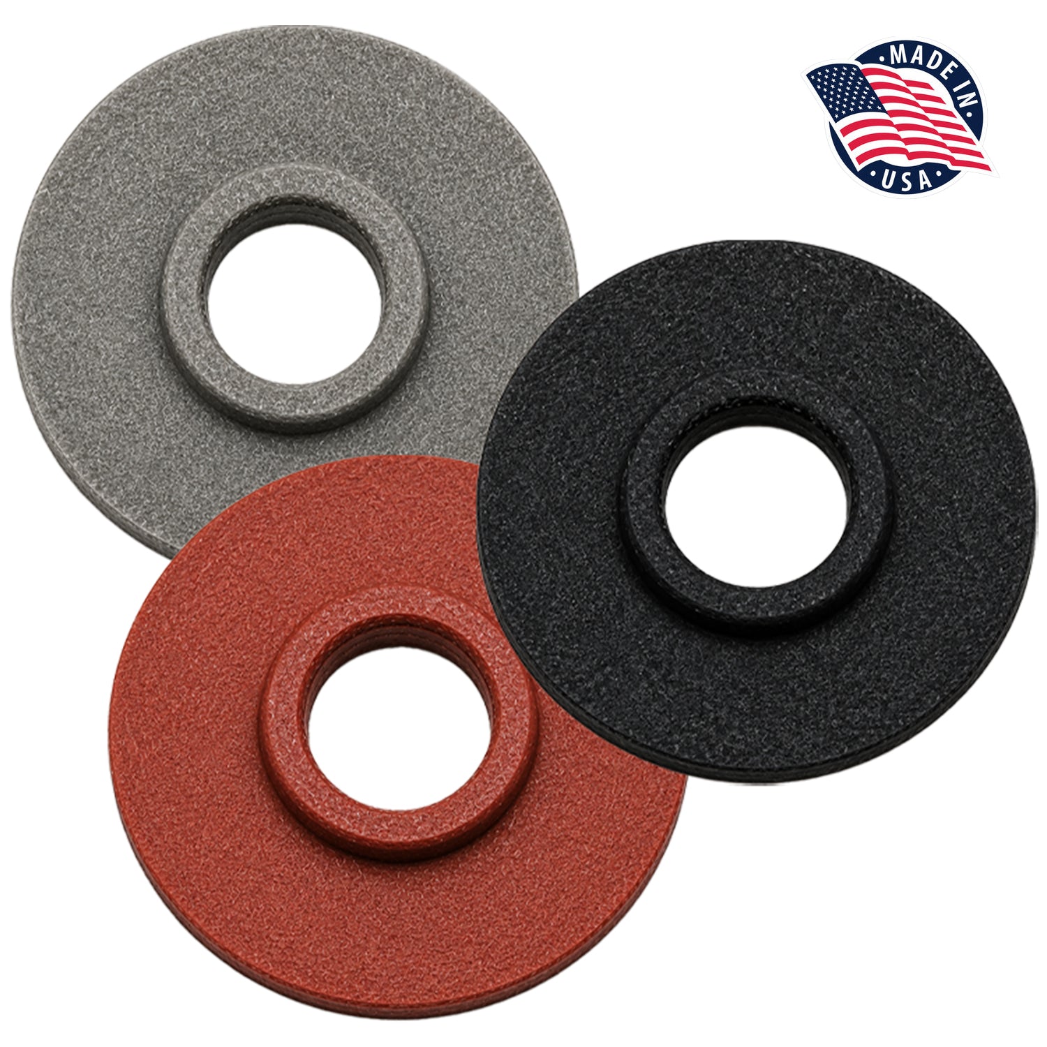 Black Large Fiber Shoulder Washers