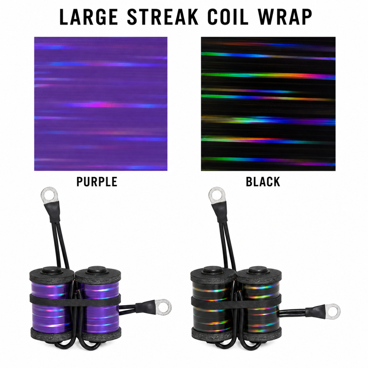 CW832 Purple Large Streak Coil Wrap