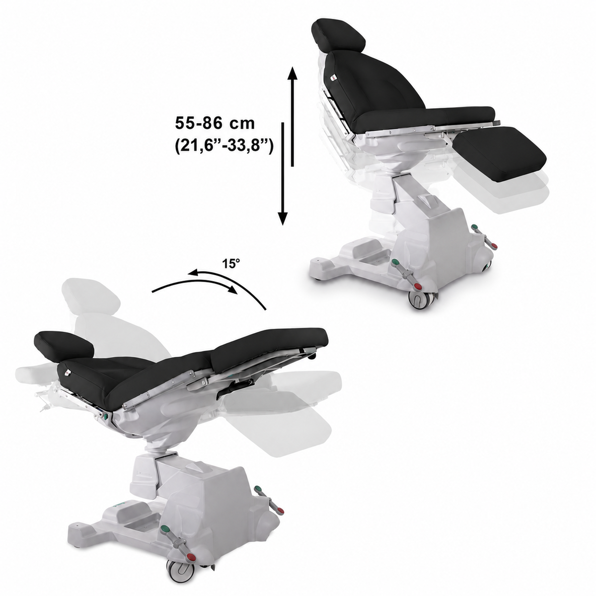 Lemi Monza Move Chair with Headrest