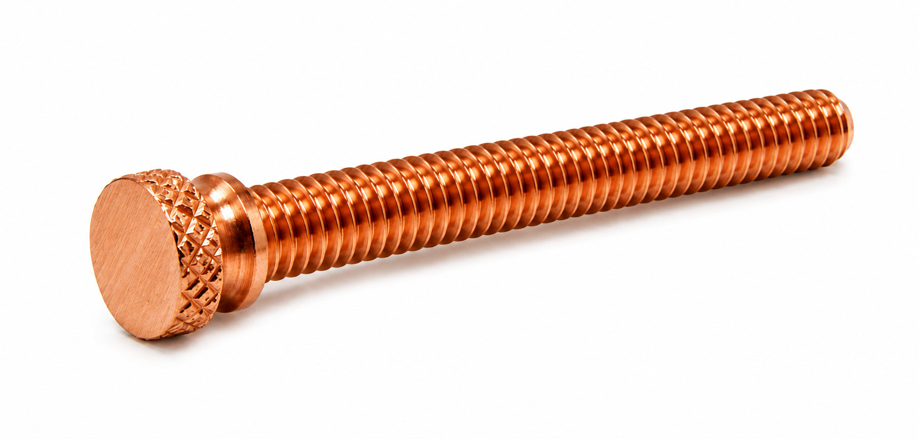 Long Knurled Copper Contact Screw