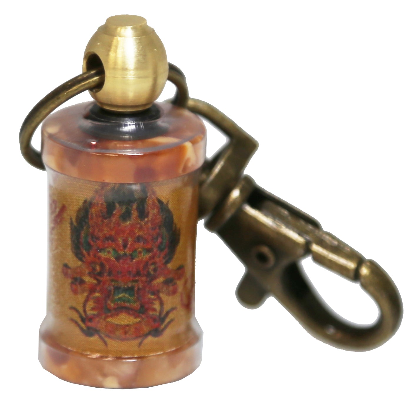 Lucky Dragon Coil Keychain