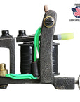 Lucky Loz one-off 6 wrap coil liner with textured metal frame and green wiring, built for 3–9 liner groupings.