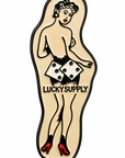 Lucky Supply Pin-Up Enamel Badge