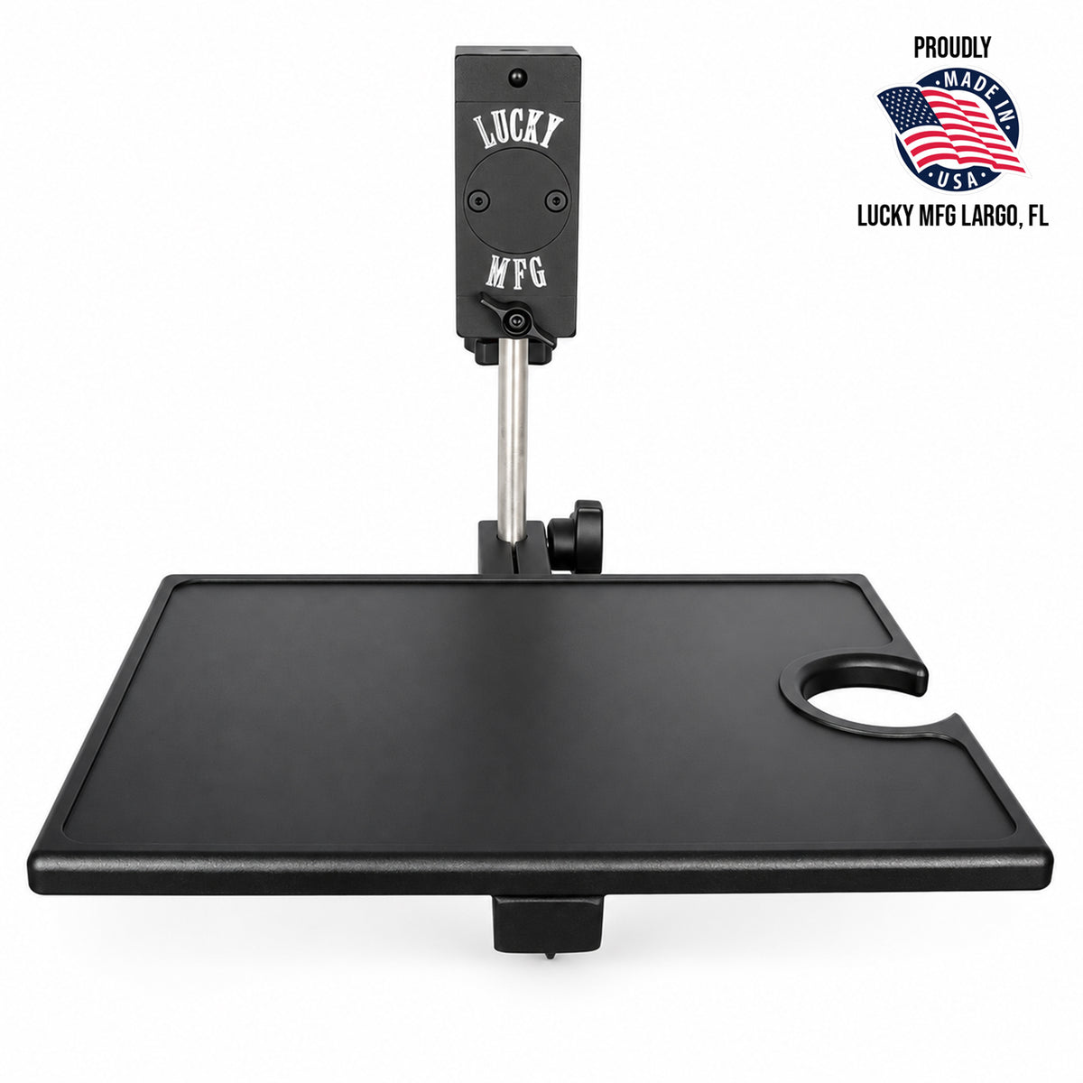 Lucky Supply Portable Work Station Table with adjustable clamp-on tattoo tray
