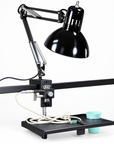 Lucky Supply Portable Work Station Table with optional lamp mount setup