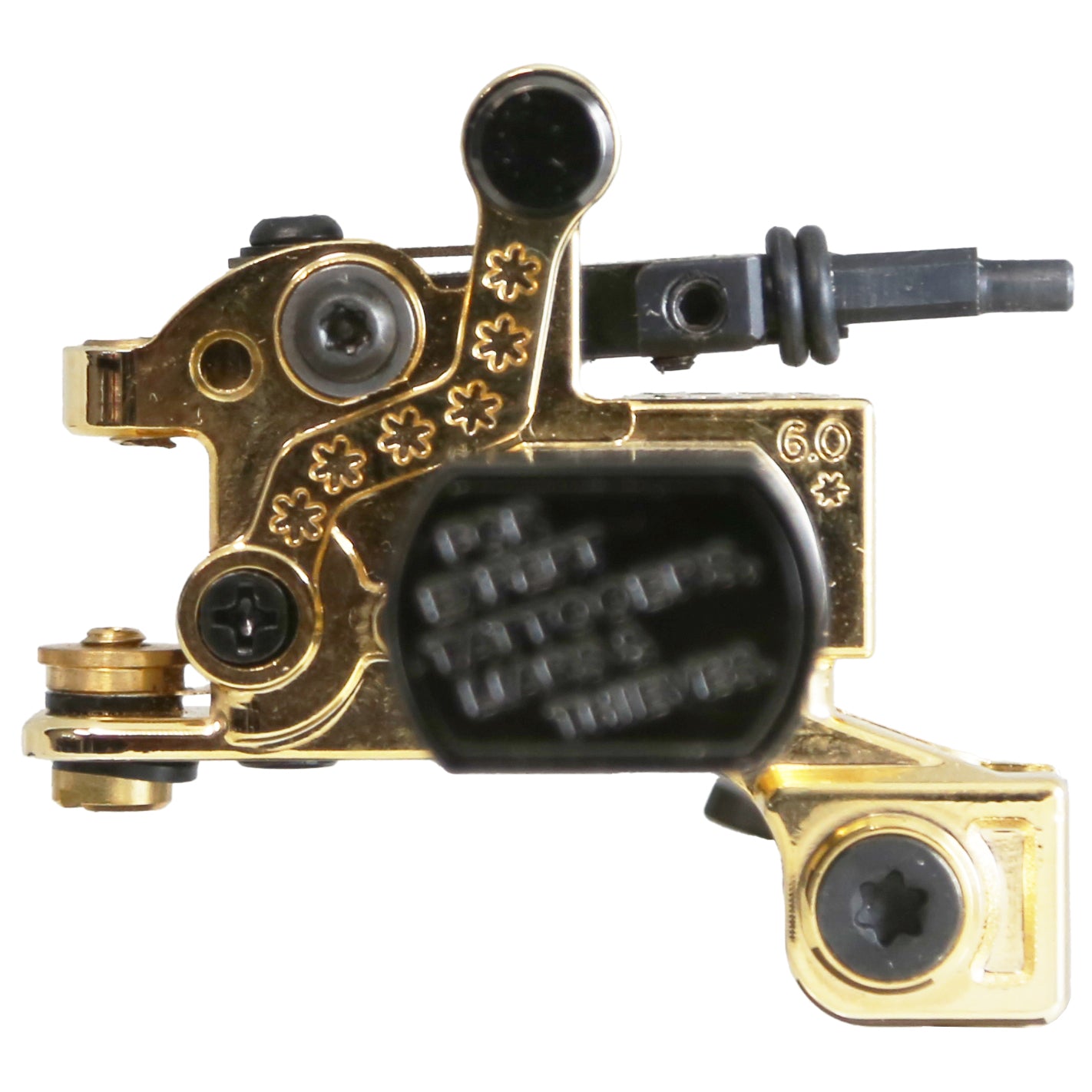 True Gold and Black Liner Tattoo Machine by Martin Pintos P.