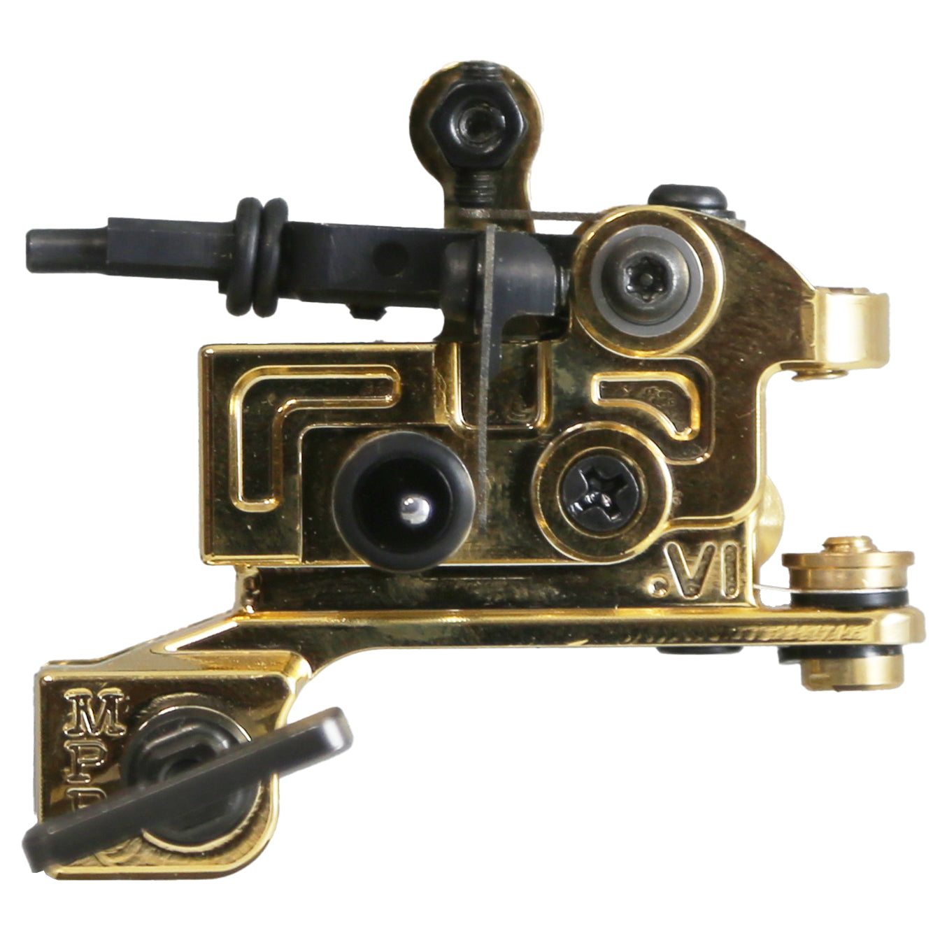 True Gold and Black Liner Tattoo Machine by Martin Pintos P.