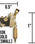Gold Tattoo Machine Charms