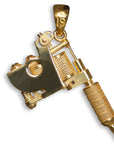 Gold Tattoo Machine Charms