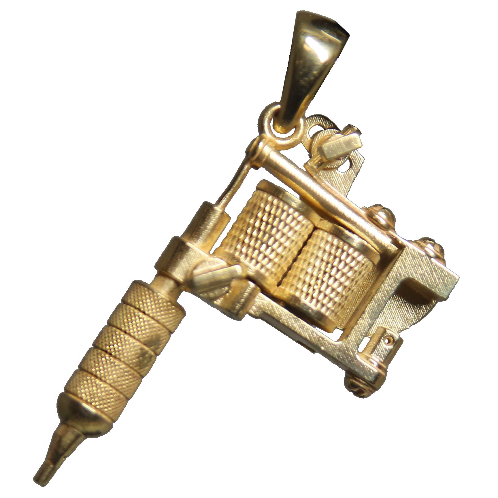 Gold Tattoo Machine Charms