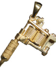 Gold Tattoo Machine Charms