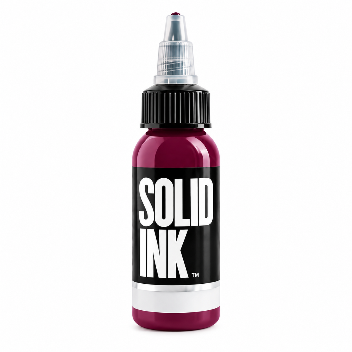 1 oz Bottle of Solid Ink Malbec deep wine-colored tattoo pigment