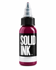 1 oz Bottle of Solid Ink Malbec deep wine-colored tattoo pigment