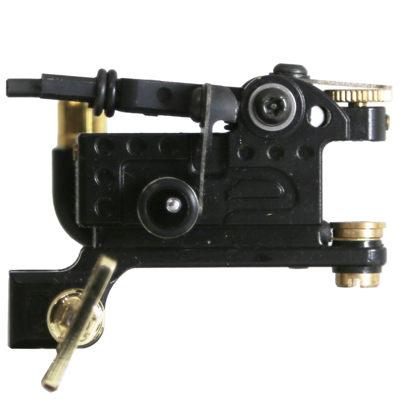 Classic Black Shader Tattoo Machine with RCA Adapter by Martin Pintos P.