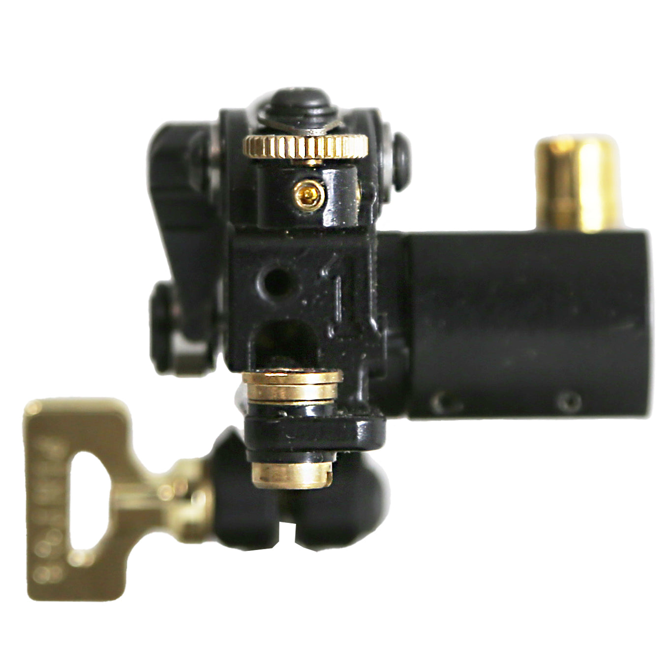 Classic Black Shader Tattoo Machine with RCA Adapter by Martin Pintos P.