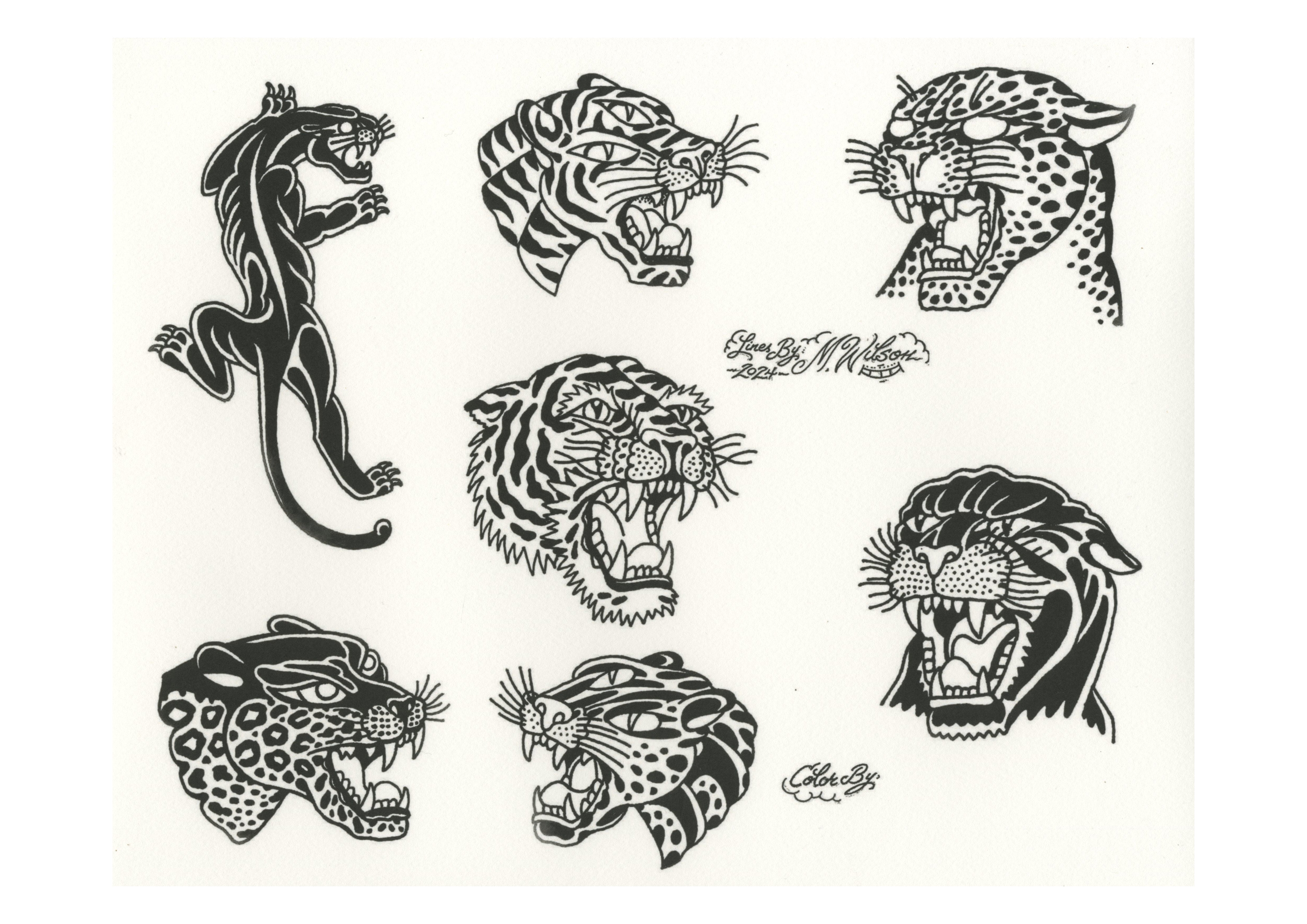 Mike Wilson Flash Sheet Outlines Set Coloring Sheets