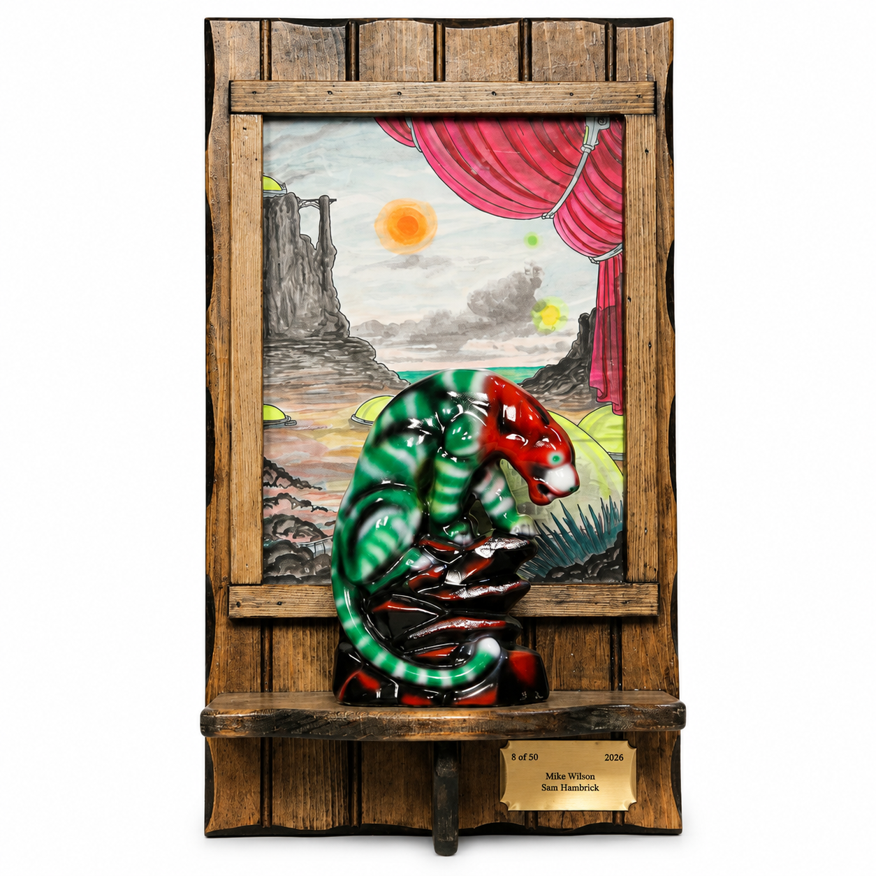 Mike Wilson Panther Placard - Candy Apple (Cleaned Up)
