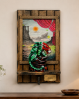 Mike Wilson Panther Placard - Candy Apple (On Wall)