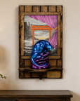 Mike Wilson Panther Placard - Royal Blue (On Wall)