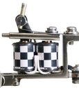 Mini Bulldog liner tattoo machine showing coil-side construction