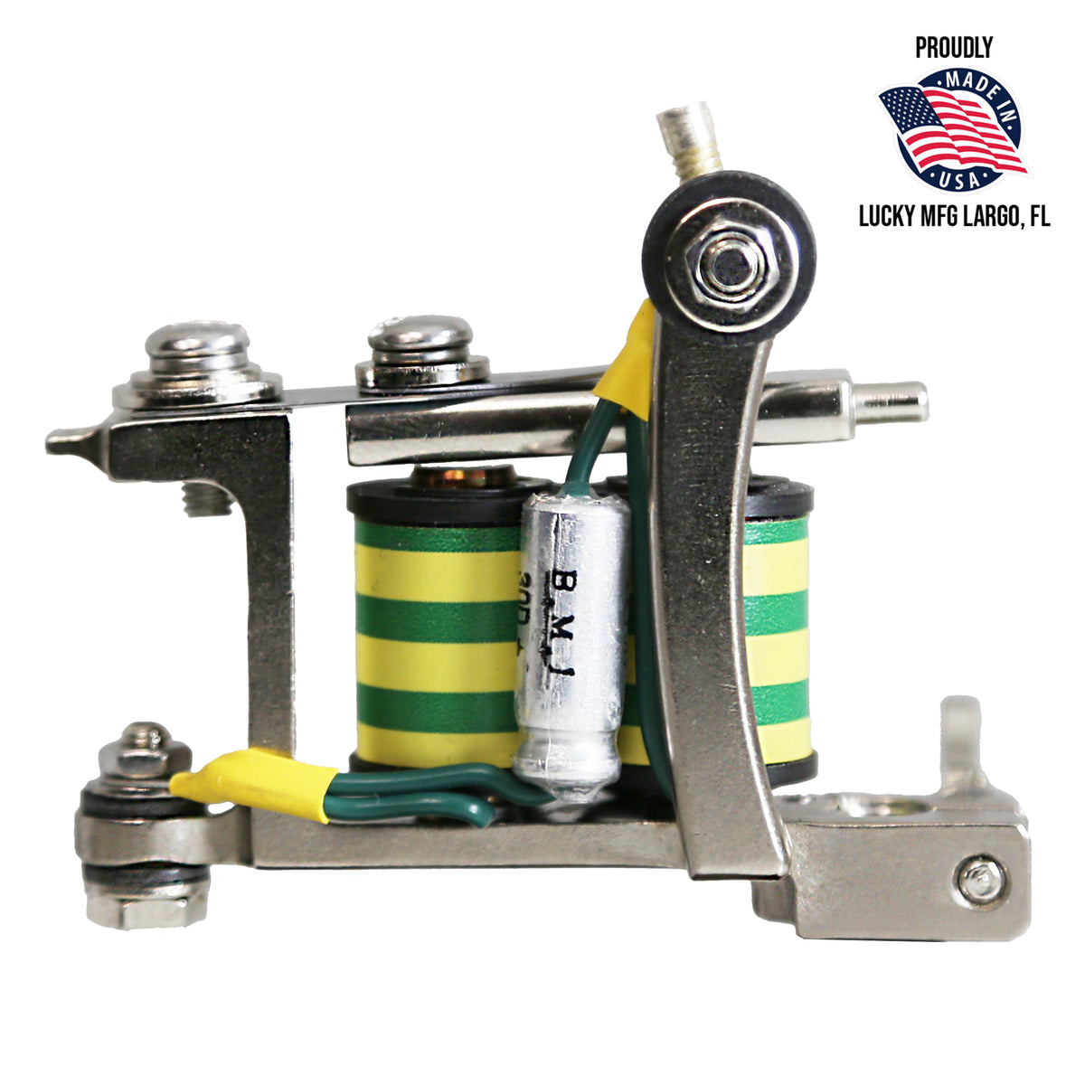 American-made Lucky MFG Mini Bulldog liner coil tattoo machine