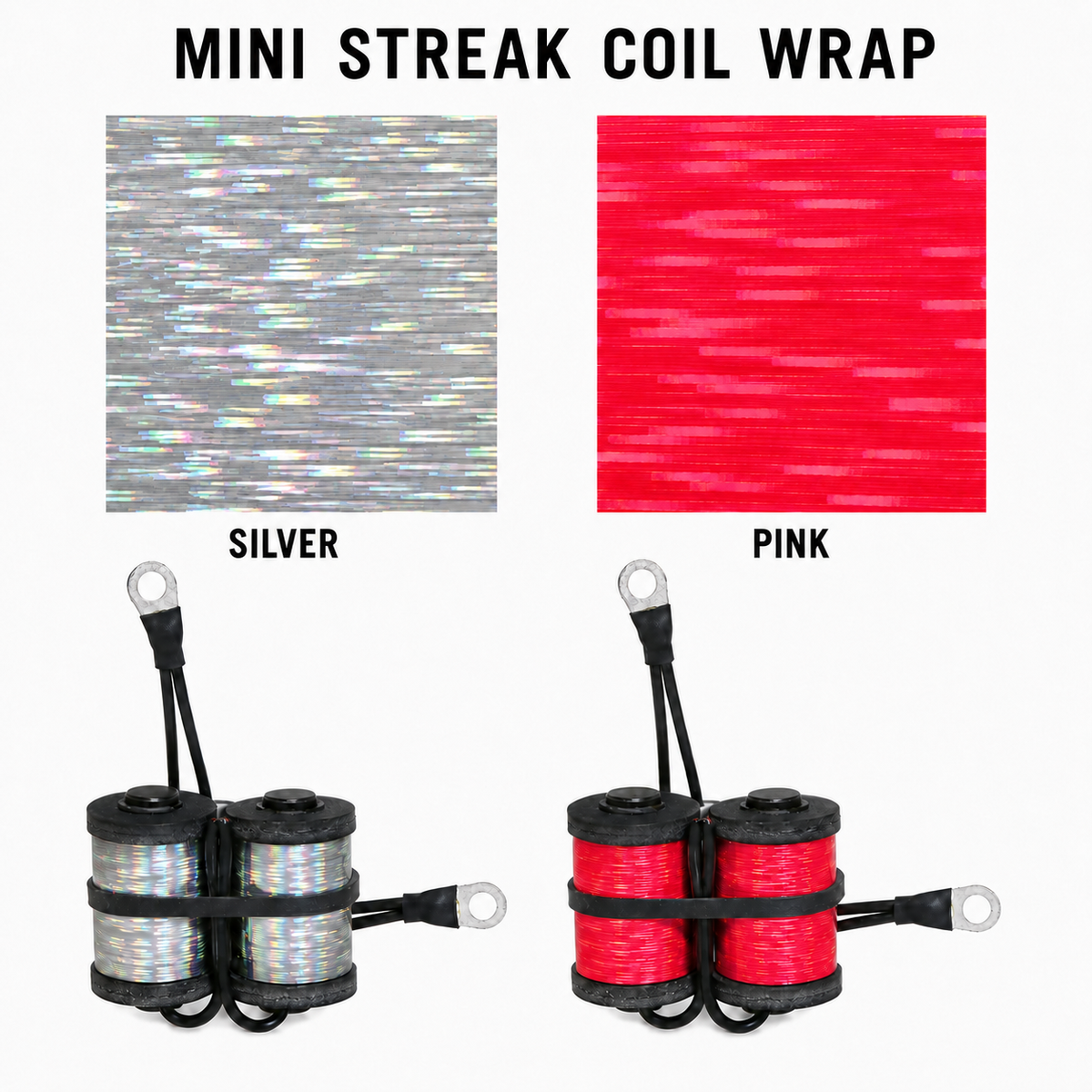 CW341 Silver Mini Streak Coil Wrap