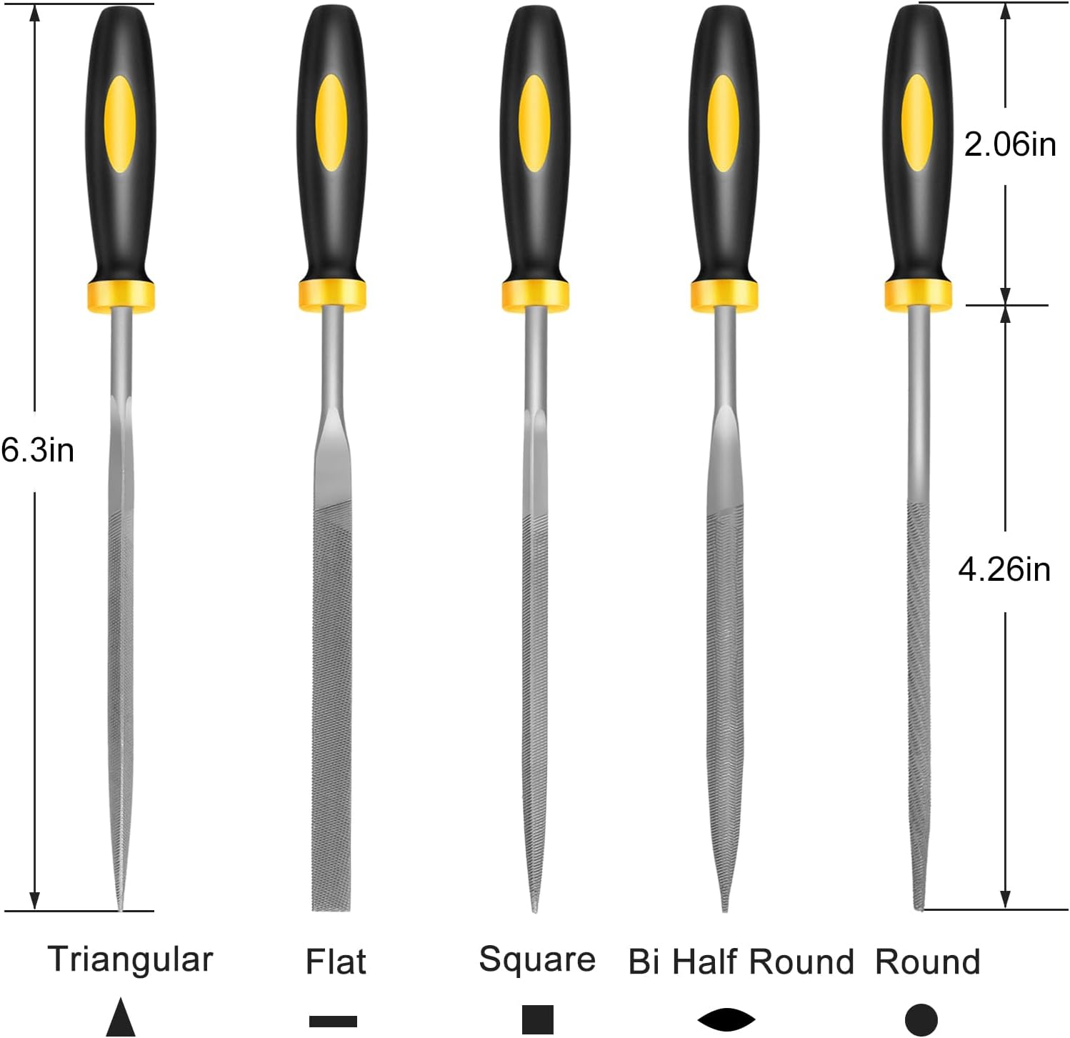 Needle Files Set (Set of 5)