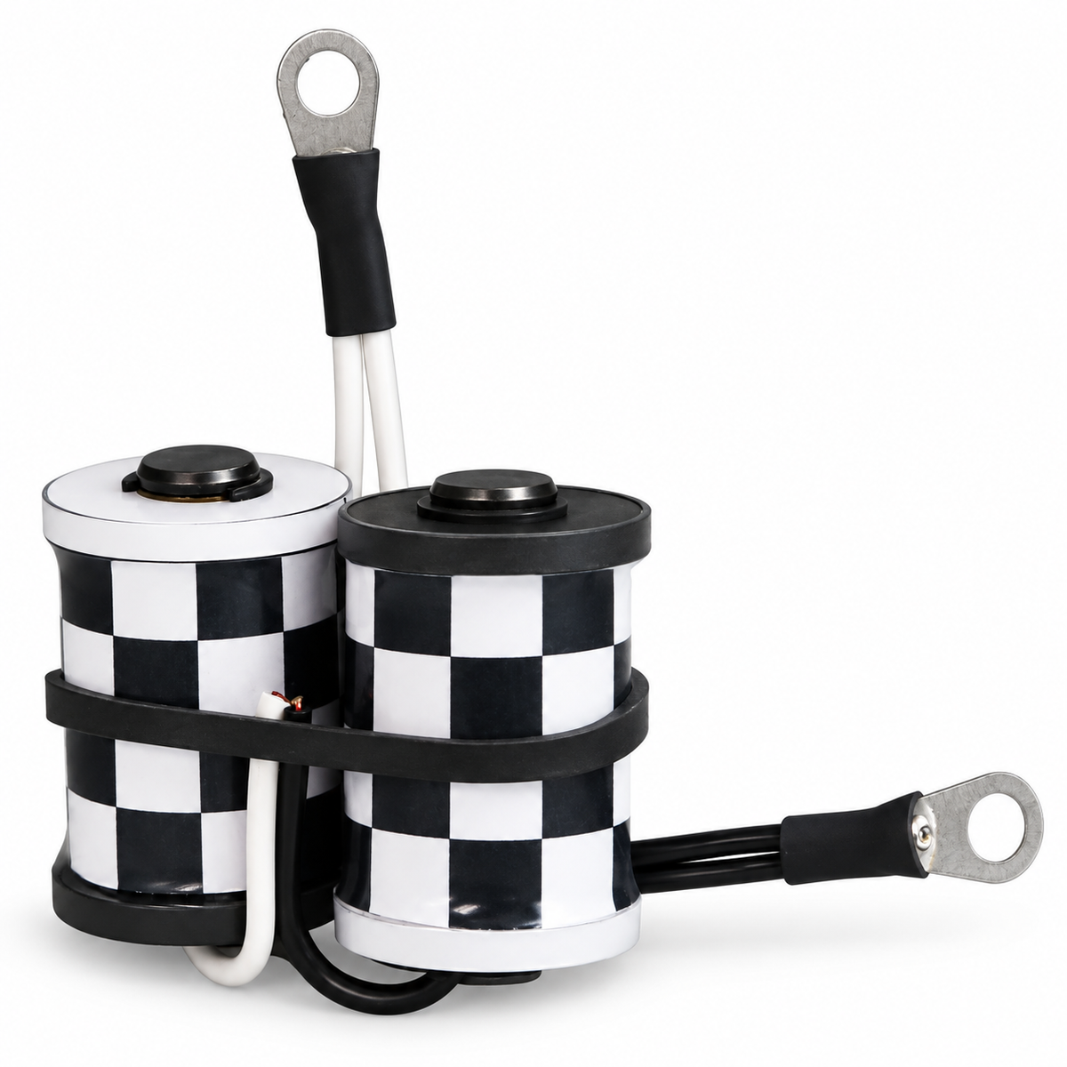 Lucky Supply 1 1/4 inch 8-wrap custom tattoo machine coil set with 50V 47µF capacitor