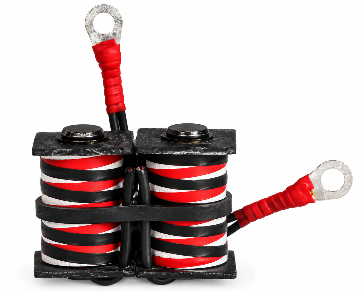 Lucky Supply 1 1/4 inch 8-wrap custom tattoo machine coil set with 35V 47µF capacitor