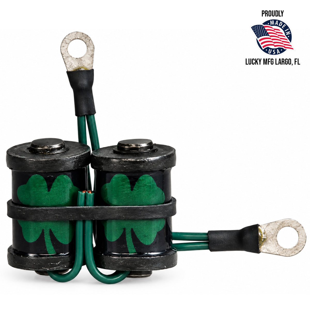 Lucky Supply 1 1/4 inch 8-wrap custom tattoo machine coil set with 35V 47µF capacitor