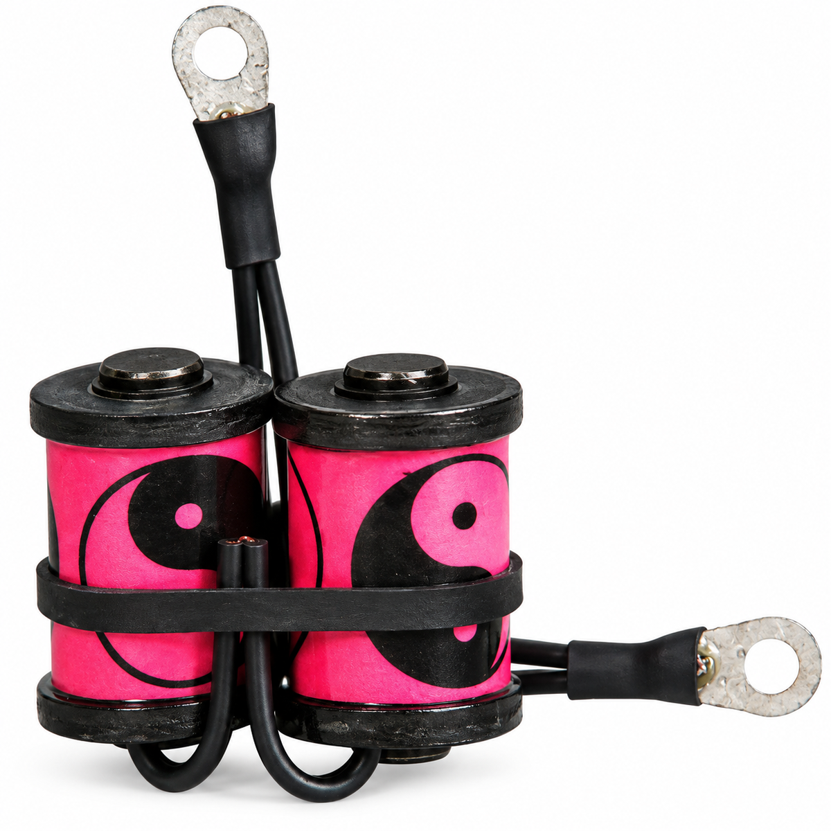 Lucky Supply 1 1/4 inch 8-wrap custom tattoo machine coil set with 35V 47µF capacitor