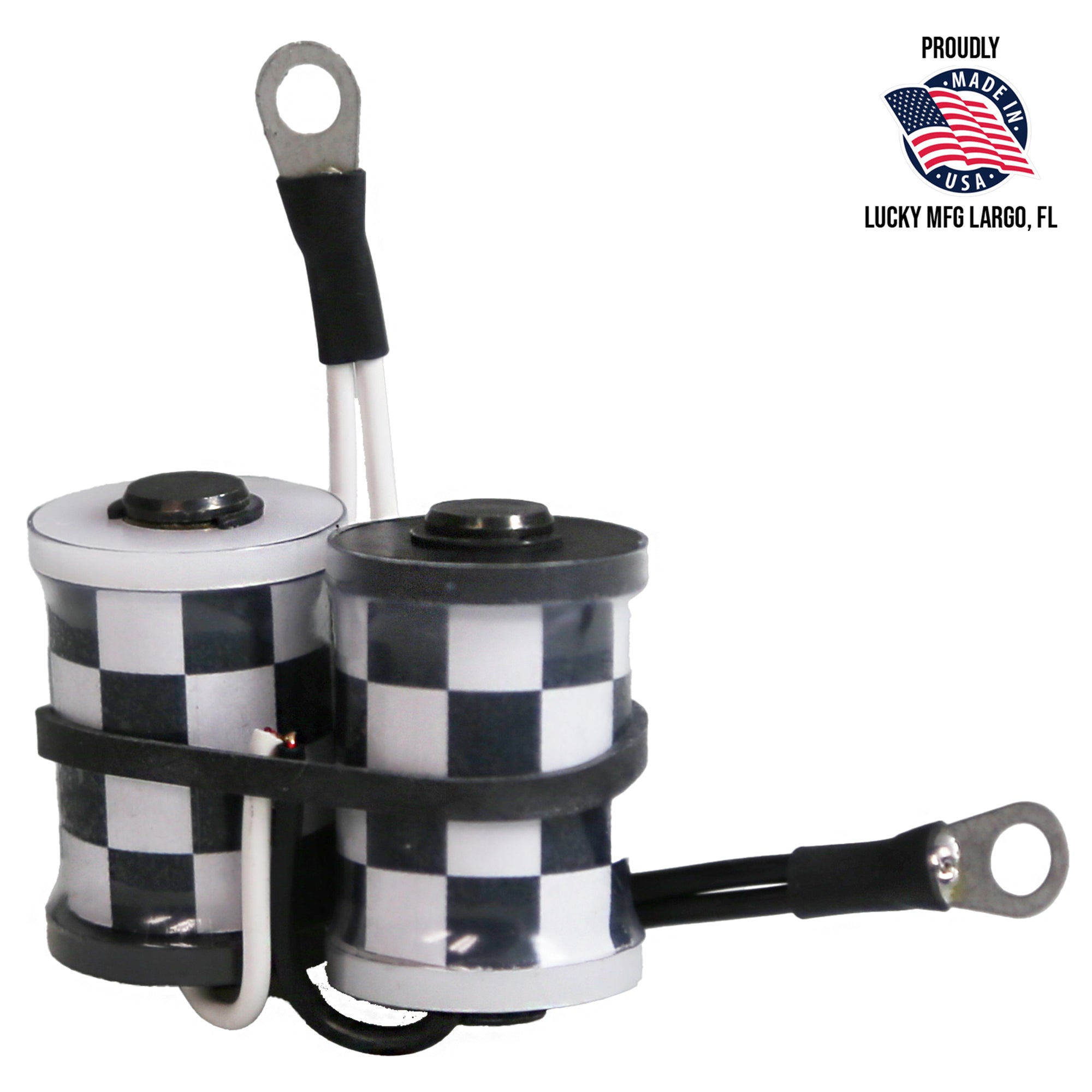 1 1/4" Coils - Checkerboard Black