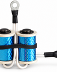 Lucky Supply 1 1/8 inch 8-wrap custom tattoo machine coil set with 35V 47µF capacitor.