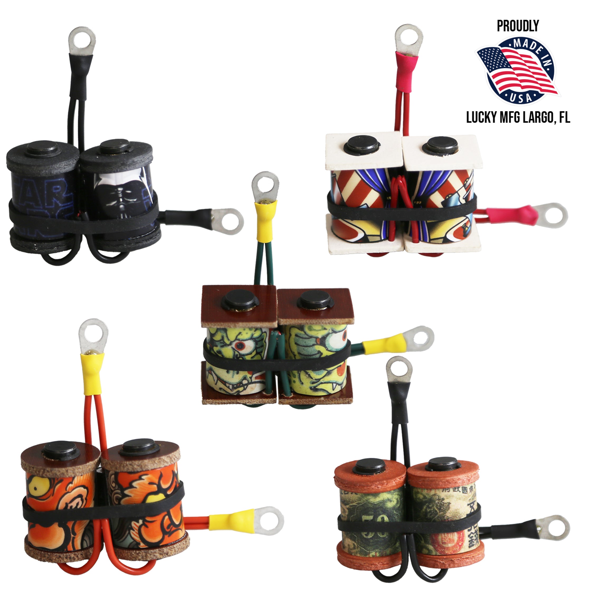 1 1/8" 8 Wrap Custom Coil Set (35v/47uf BMI Capacitor)
