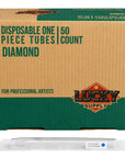 Clear Disposable Angled Cut Tip Diamond Tube Stems