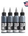 Solid Ink - Opaque Grey Set 1oz (4pc Set)