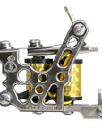 PIEW Money Maker shader tattoo machine gold coils front view