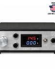 A Lucky Supply Dual CC1/CC2 power supply unit with a black chassis and a brushed silver front panel, featuring a digital display showing 14.5V and 0A.