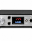 A Lucky Supply Dual power supply unit with a black chassis and a brushed silver front panel. The front features a central digital display showing 14.