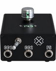 Front view of Lucky Compact Dual Tattoo Power Supply showing voltage display and precision adjustment knob