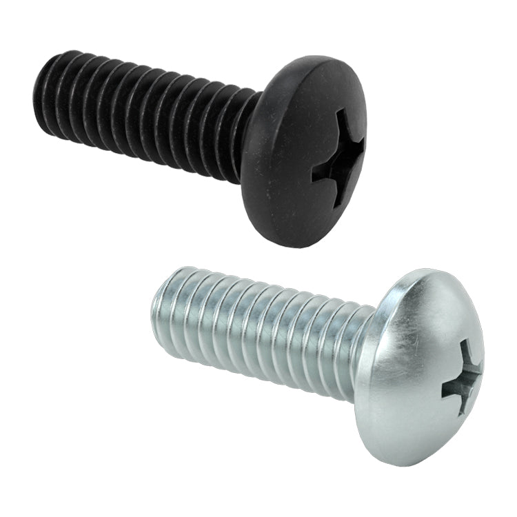 Black Oxide Steel Pan Head Screw Phillips 8-32- 1/4"
