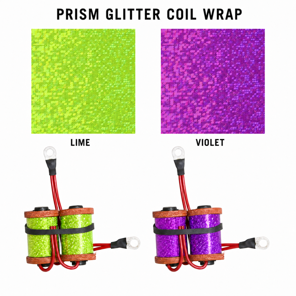 CW362 Purple Prism Glitter Coil Wrap