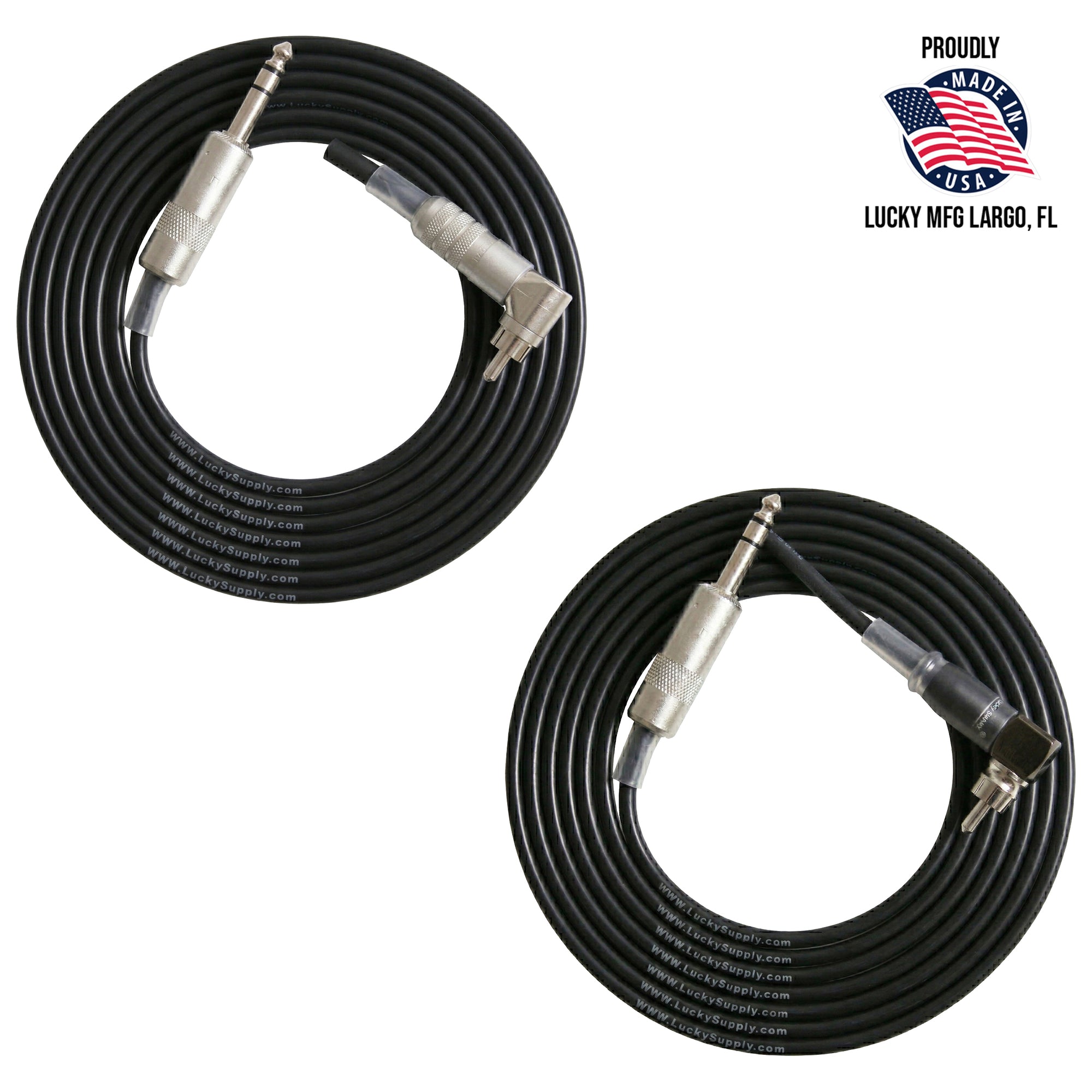 RCA 90 Degree Heavy-Duty Clip Cord