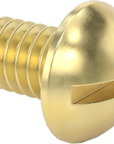 Brass Round Head Slotted 8-32 - 1/4"
