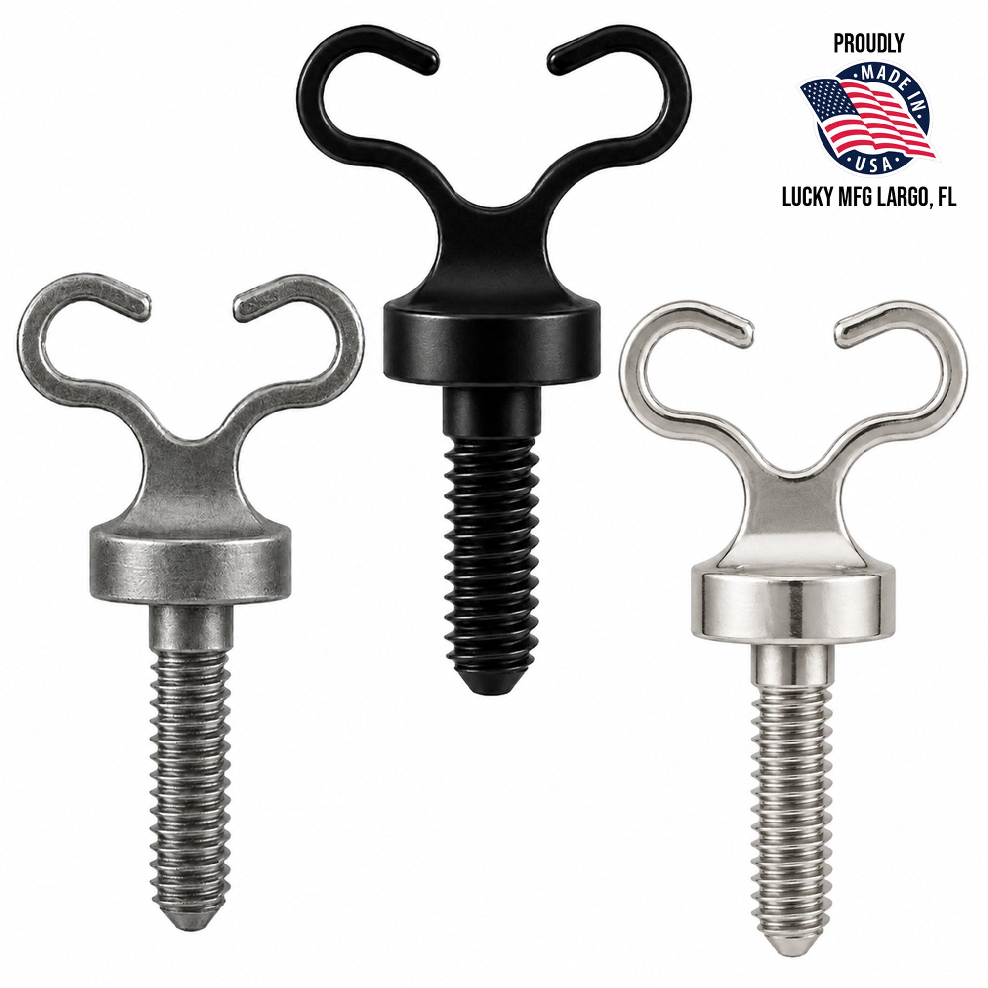 Blackened Ram Horns Tube Vice Screw