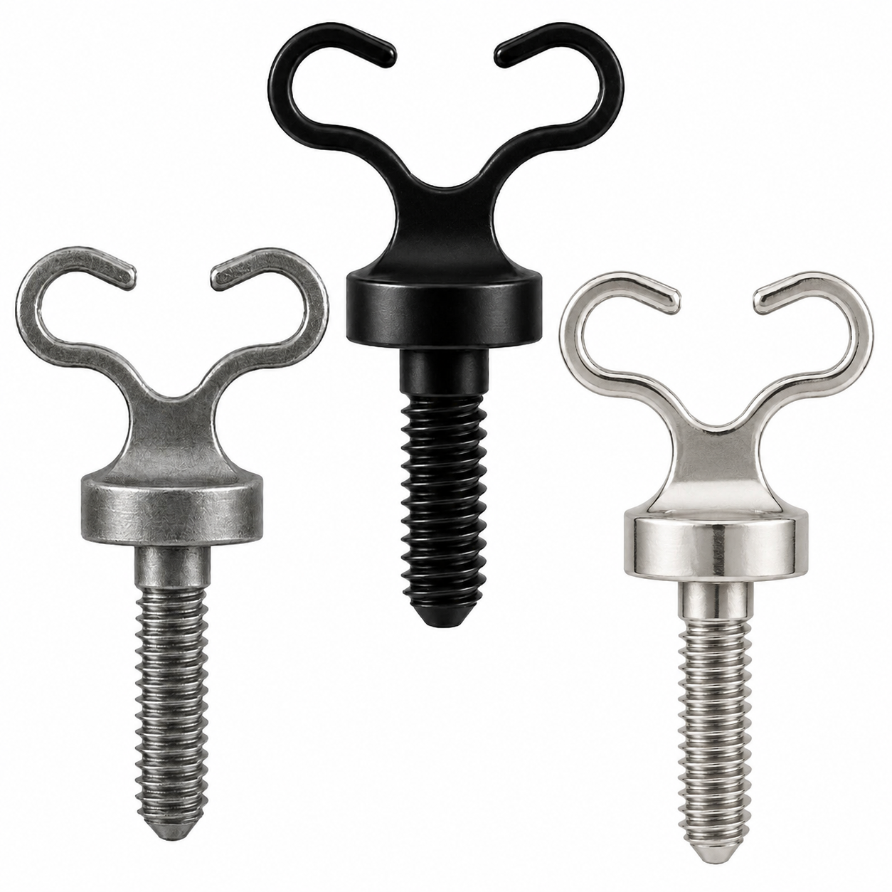 Blackened Ram Horns Tube Vice Screw