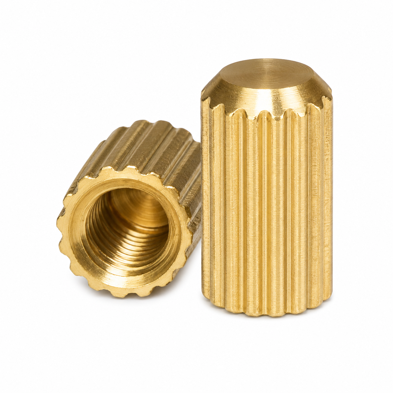 Blackened Ridged Cap Nut